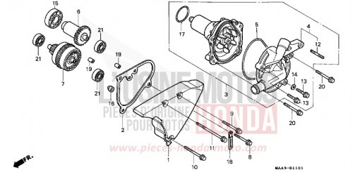 POMPE A EAU (VT1100CV/CW/C2) VT1100C2V de 1997